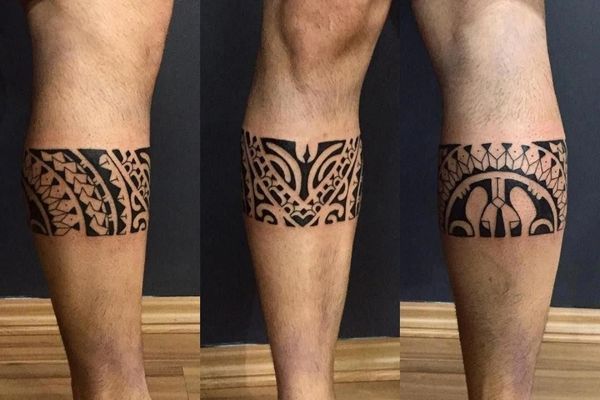 Hình xăm hoa văn maori ở chân