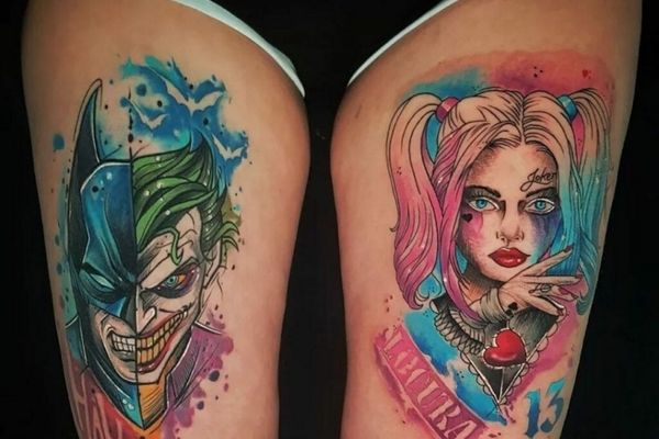 Hình xăm joker và Harley