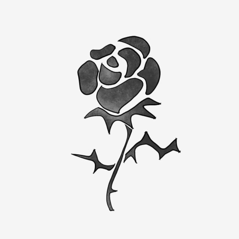 Top 59 hình xăm hoa hồng đen đẹp nhất và giải mã vị trí từng hình xăm