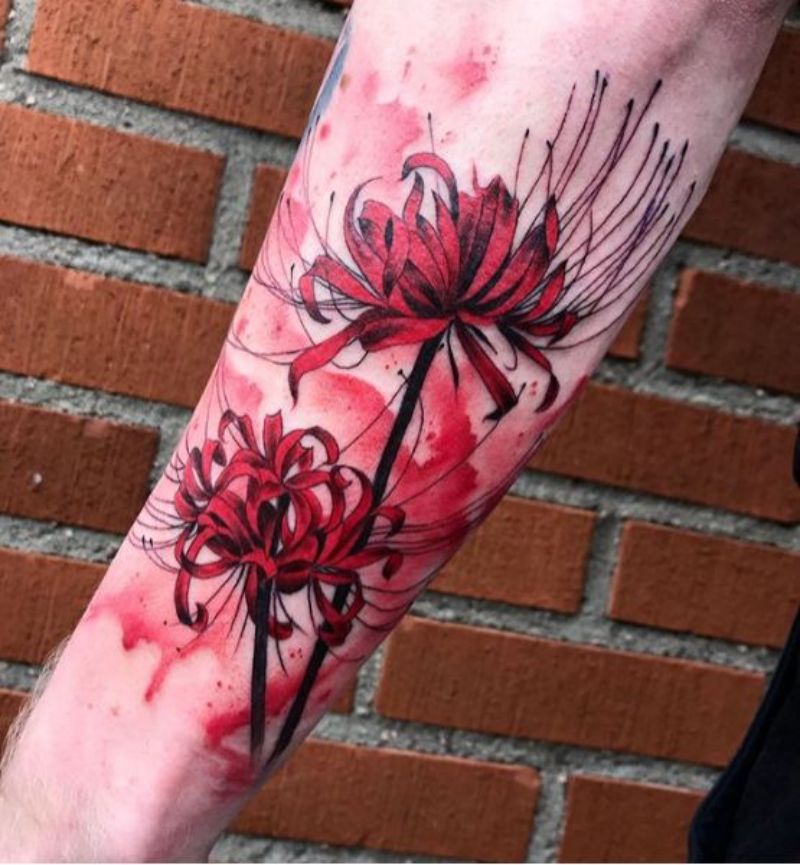 18 mẫu hình xăm hoa bỉ ngạn cực đẹp   Red Spider LiLy Tattoos  YouTube