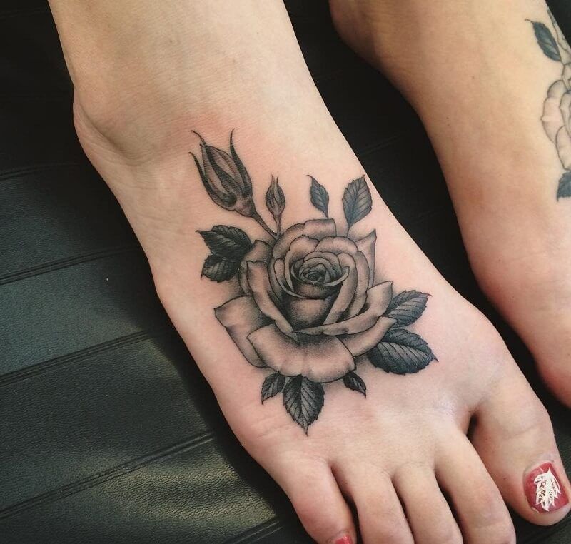 Hình dán tatoo hoa hồng đen hoa văn đẹp size bàn tay to MHT2  miếng dán  hình xăm tatoo đẹp dành cho nam nữ kích thước 12x16cm  Lazadavn