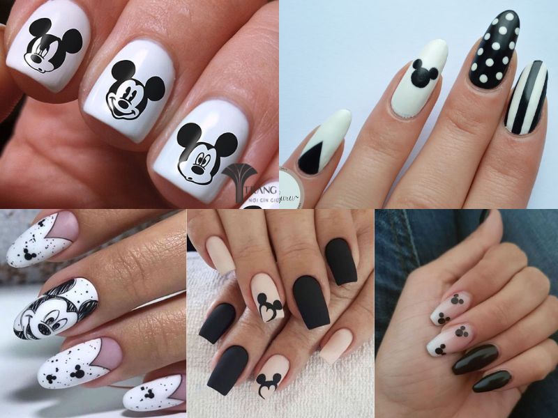 Top những thiết kế nail Mickey ấn tượng nhất