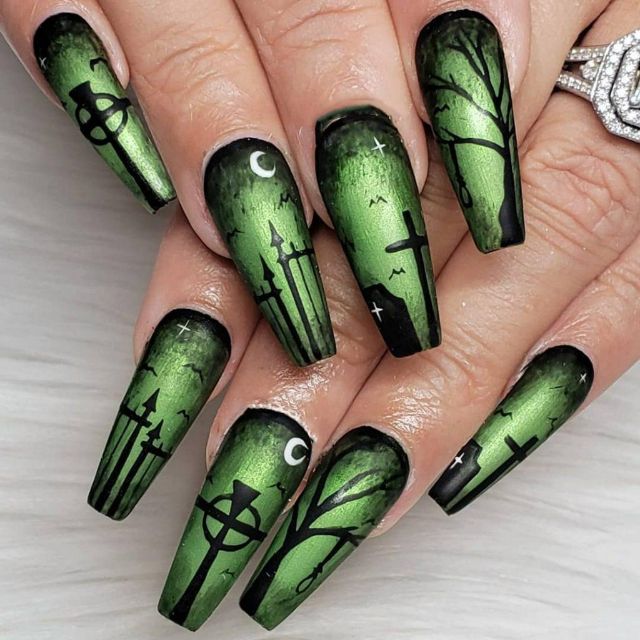 nail-halloween-ombre